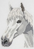        Anchor "White Beauty - Horse" 16*23, MEZ , AK140      