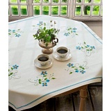        Anchor "Blue Flower Tablecloth" 90*90, MEZ , 9240000-02315      