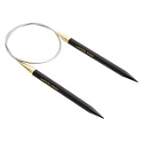 Спицы круговые укороченные "Lantern Moon" 4мм/40см, эбеновое дерево, KnitPro, 350045