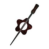 Застежка фибула, коллекция Rose - Garnet, дерево, KnitPro, 20829