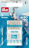 Иглы д/швейных машин 130/705 Н с плоской колбой, №60-90,5шт в пенале, в блистере 152167