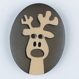 Пуговица, размер 30мм, пластик, Dill, 370694/30-12