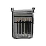 Набор спиц чулочных длиной 15см "Karbonz", 5 размеров, KnitPro, 41614