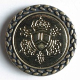 Пуговица, размер 15мм, металл, Dill, 290357/15-20