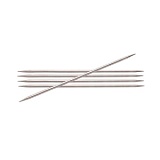 Спицы чулочные "Nova" 3,5мм/15см, латунь с гальваническим покрытием, серебристый, KnitPro, 10120