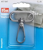 Карабин 40*60мм, сплав цинка, оружейного металла, Prym, 417947