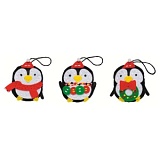 Набор для шитья из фетра: новогодние украшения "Pinguin" 5,5*7,5см, Kleiber, 933-24