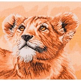 Купить недорого   Набор для вышивания Maia "Lion Cub - Little Princess" 30*30см, MEZ Венгрия, 5678000-05046  в интернет магазине Фэмили хоби