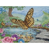 Купить недорого   Набор для вышивания Maia "3D Butterfly" 45*60см, MEZ Венгрия, 5678000-01232  в интернет магазине Фэмили хоби