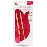 Спицы круговые "Knina Swivel" 6мм/80см, бамбук, натуральный, Tulip, KS-800600