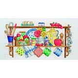 Купить недорого   Набор для вышивания Anchor "The Kitchen Shelf" 20*38см, MEZ Венгрия, PCE757  в интернет магазине Фэмили хоби