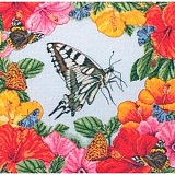 Купить недорого   Набор для вышивания Maia "Spring Butterflies" 30*30см, MEZ Венгрия, 5678000-01225  в интернет магазине Фэмили хоби