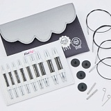 Набор "Deluxe" спиц съемных укороченных "Karbonz", 9 размеров, KnitPro, 41637