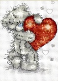 Купить недорого   Набор для вышивания Anchor "Hearts" 11*8см, MEZ Венгрия, TT02  в интернет магазине Фэмили хобби