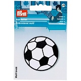 Термоаппликация "Фубольный мяч", диаметр 73мм, большая 925274