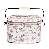 Шкатулка для рукоделия "Ностальгия" 30*20,5*19см, хлопок/металл/дерево, Prym, 612056