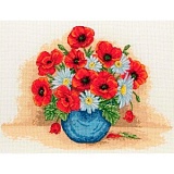 Купить недорого   Набор для вышивания Anchor "Poppy Spray" 21*29см, MEZ Венгрия, PCE879  в интернет магазине Фэмили хоби