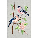 Купить недорого   Набор для вышивания Anchor "Bullfinches" 38*20см, MEZ Венгрия, PE651  в интернет магазине Фэмили хобби