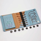 Набор спиц съемных укороченных "Ginger Cubics", длина 10см, 7 размеров, KnitPro, 43302