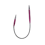 Спицы круговые укороченные асимметричные "Zing" 5мм/25см, длина спицы 7см и 4,5см, KnitPro, 47060