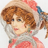 Купить недорого   Набор для вышивания Maia "Victorian Portrait" 13*13см, MEZ Венгрия, 5678000-05038  в интернет магазине Фэмили хоби
