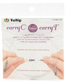 Тросик для съемных спиц "carryC" и тунисских крючков "carryT", длина 100см, Tulip, CTMM-25
