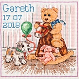 Купить недорого   Набор для вышивания Anchor "Teddy Birth Sampler" 18*18см, MEZ Венгрия, ACS48  в интернет магазине Фэмили хоби
