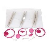 Набор "Starter Set" съемных спиц "Nova Metal", 3 размера, длина 11,5см, KnitPro, 10604