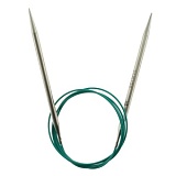 Спицы круговые "Mindful" 5,5мм/120см, нержавеющая сталь, серебристый, KnitPro, 36142