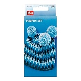 Набор для изготовления помпонов, диаметр 3,3см, 4,5см, 5,5см и 9см, пластик, Prym, 624153