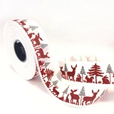 Купить недорого   Тесьма с печатным рисунком "Лес", ширина 25мм, Acufactum Ute Menze, 35116-01  в интернет магазине Фэмили хоби