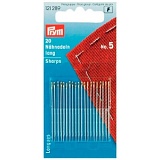 Иглы ручные д/шитья, с тонким острием, №5, 20шт в блистере 121289