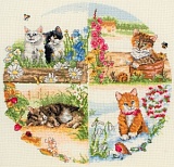        Anchor "Cats And Seasons" 30*30, MEZ , PCE895      