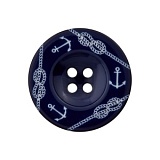 Пуговица "Якорь" с 4 отверстиями, размер 12мм, пластик, Union Knopf by Prym, U0453578012006801-25