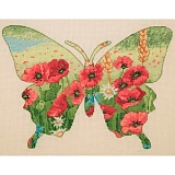 Купить недорого   Набор для вышивания Maia "Butterfly Silhouette" 20*26см, MEZ Венгрия, 5678000-05044  в интернет магазине Фэмили хоби