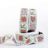 Купить недорого   Тесьма декоративная "Рождественские квадраты", ширина 30мм, Acufactum Ute Menze,  в интернет магазине Фэмили хоби