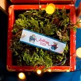 Этикетка тканая "Mause Einzelstuck" 20*57мм, 100% полиэстер, Acufactum Ute Menze, 35275