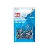 Булавки английские со спиралью, длина 34мм, сталь с защитой от коррозии, серебристый, Prym, 085442