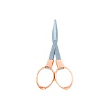 Ножницы складные, длина 10см, металл, цвет серебристый/розовое золото, KnitPro, 11286