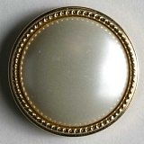 Пуговица, размер 15мм, пластик, белый, Dill, 260464/15-30