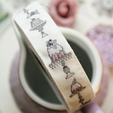 Купить недорого   Тесьма декоративная "Пирожные", ширина 20мм, Acufactum Ute Menze,  в интернет магазине Фэмили хоби