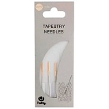 Иглы ручные для шитья пряжей, круглый наконечник, размер 1,07*45,5мм (№ 20), сталь, Tulip, AC-040e