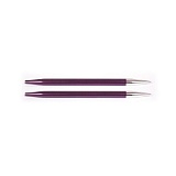 Спицы съемные укороченные "Zing" 6мм для длины тросика 20см, KnitPro, 47527