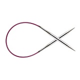 Спицы круговые укороченные "Nova" 5мм/25см, латунь с гальваническим покрытием, KnitPro, 10981