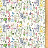 Ткань "Дети цветов", ширина 145см, 100% хлопок, Acufactum, 3523-924