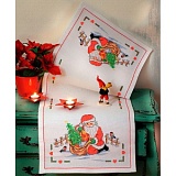 Купить недорого   Набор для вышивания Anchor: салфетка-дорожка "Santa Claus", MEZ Венгрия, 9240000-02507  в интернет магазине Фэмили хоби