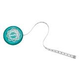 Рулетка "Mindful", длина 150см (лента пластик, корпус дерево), бирюзовый, KnitPro, 36634