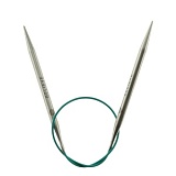 Спицы круговые укороченные "Mindful" 5,5мм/40см, нержавеющая сталь, серебристый, KnitPro, 36062
