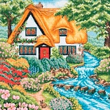Купить недорого   Набор для вышивания Anchor "Cottage Sream" 31*31см, MEZ Венгрия, PCE959  в интернет магазине Фэмили хоби
