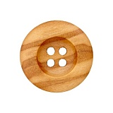 Пуговица с 4 отверстиями, размер 20мм, дерево, бежевый, Union Knopf by Prym, U0026882020001601-30